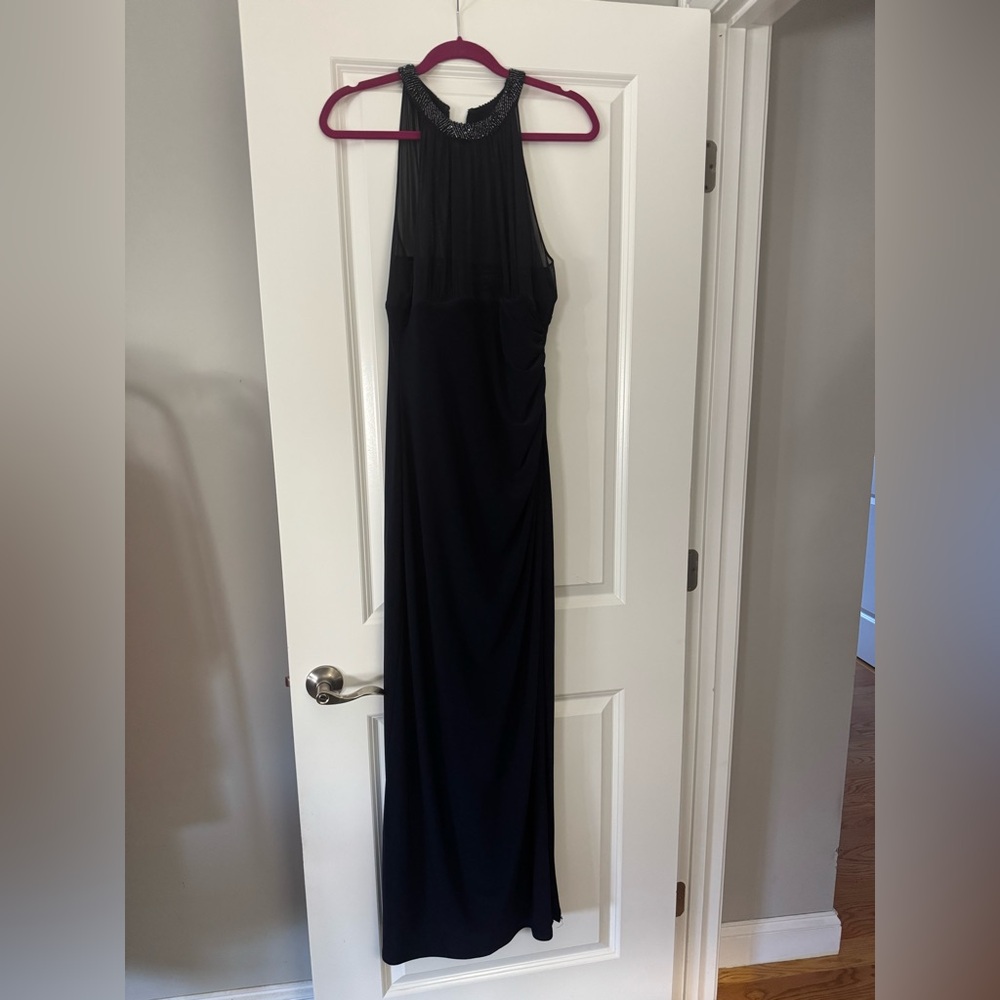 Lauren Ralph Lauren Evening Sheath Formal Dress in Navy Size 14P